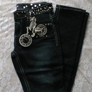 Women's Platinum Plush Skinny Jeans Bling
